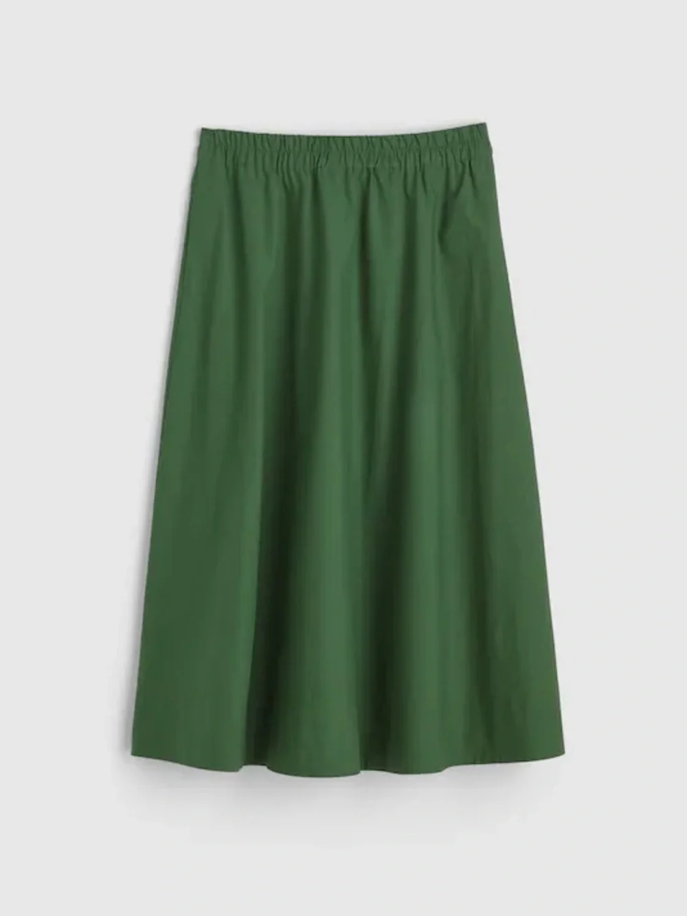 Madewell A-Line Midi Skirt in Poplin - Picture 6 of 8